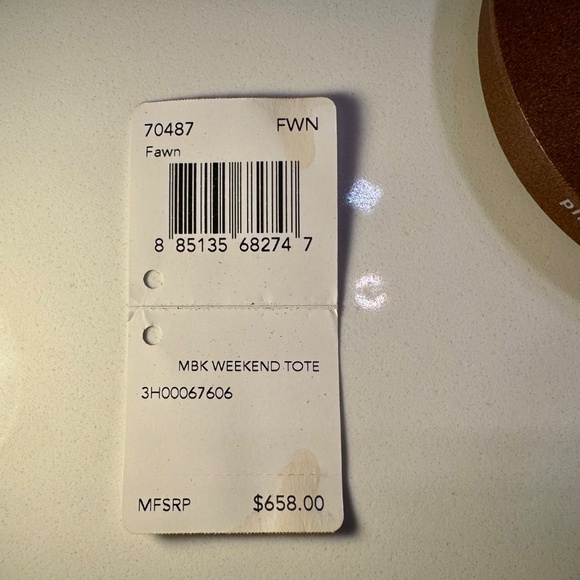 COACH MBK Weekend Tote, Lighter Brown Leather (Authentic Pre-Owned) - Picture 11 of 12